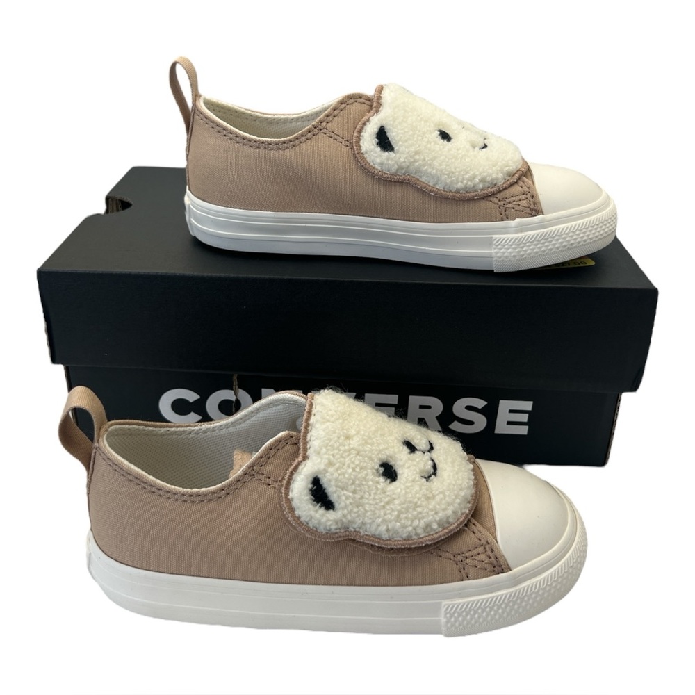 Converse Chuck Taylor All Star Toddler Sherpa Bear Slip-On Shoes, Size‎ 9